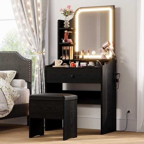 Small vanity desk - small, mirror