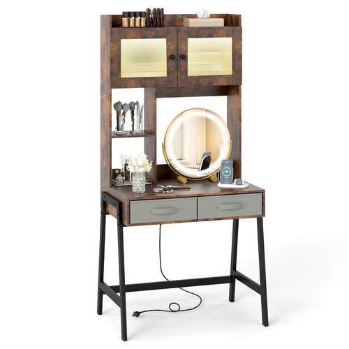 Vanity desk with - desk,