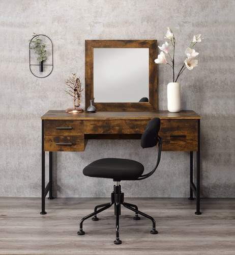Rustic oak black - vanity, desk