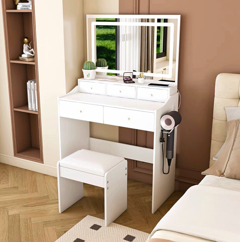 Modern white vanity - white,