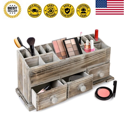 Rustic vanity organizer for - vanity,