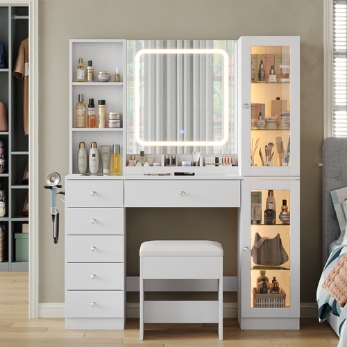 Vanity desk with - vanity, 6