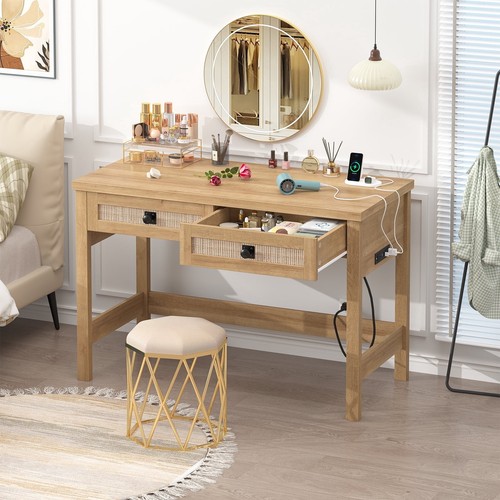Rattan computer desk - rattan,