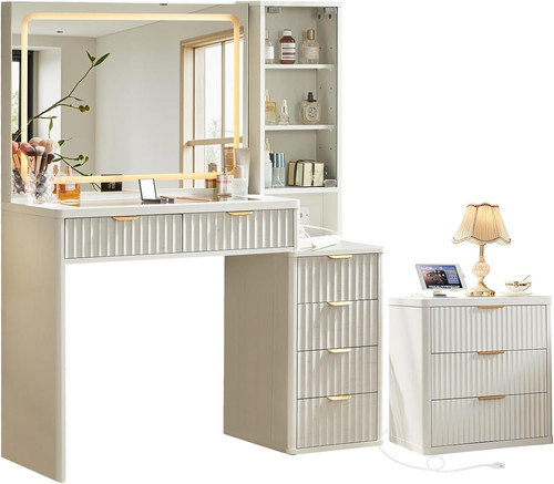 Vanity mirror with lights and - mirror,