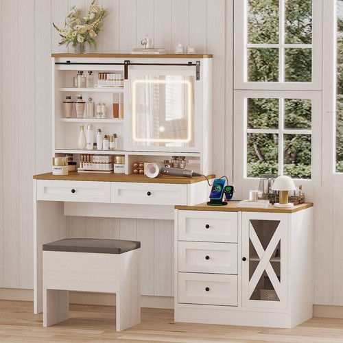Large makeup vanity desk - makeup,