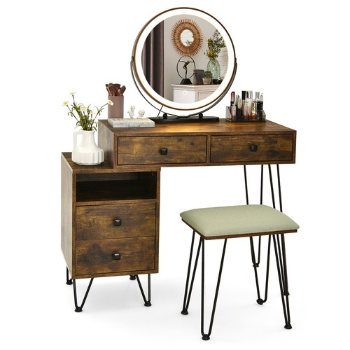Vanity table stool set - vanity,